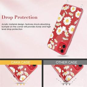 img 1 attached to 🌼 Caka Crossbody iPhone 11 Case with Strap, Daisy Clear Lanyard Case for iPhone 11 - Thin Slim Protective Cover for Women & Girls (6.1 inches)