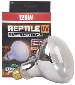 img 2 attached to 🔆 Lucky Herp Reptile UVA UVB Mercury Vapor Bulb: Powerful 125 Watt Heat Lamp, R115, E26 Screw Thread