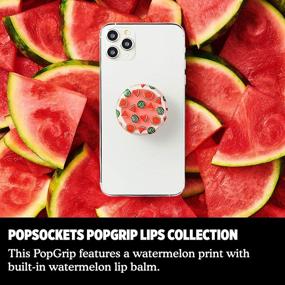 img 1 attached to 🍉 PopSockets PopGrip Lips: Lip Balm Phone Grip и Stand - Watermellionaire Edition 🍉 PopSockets PopGrip Lips: держатель для телефона с губной помадой и подставкой - издание Watermellionaire