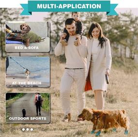 img 3 attached to Зимние лапки для маленьких и средних собак - антискользящие ботиночки для собак для активного отдыха на улице (4 шт)