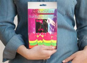 img 2 attached to 💖 Sasswear Neon Blacklight Heart Body Stickers - Pack of 40