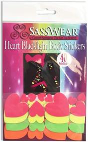 img 3 attached to 💖 Sasswear Neon Blacklight Heart Body Stickers - Pack of 40