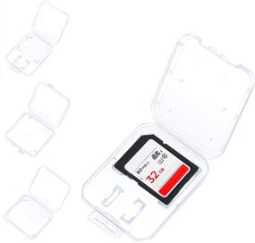 img 4 attached to Optimized for SEO: 50-Piece SD Card Holder | SD Storage Card Cases | SD/SDHC Card Memory Card Case Holder in 3 Styles