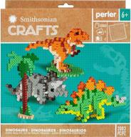 🦖 perler smithsonian dinosaurs 3d beads kit: create mesmerizing dinosaur art with 2000pcs! logo