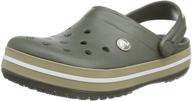 туфли crocs crocband unisex белого цвета для мужчин логотип