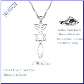 img 3 attached to BEKECH Messianic Necklace Religious Faithful
