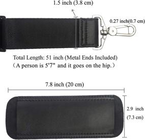 img 2 attached to Bag Strap Replacement Crossbody Adjustable