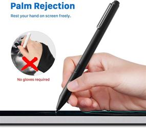 img 2 attached to 🖊️ Uogic Pen for Microsoft Surface: Upgraded 4096 Pressure Sensitivity & Palm Rejection Stylus Compatible with Surface Pro X/7/6/5/4, Surface Laptop/Book/Go/Studio, Surface 3