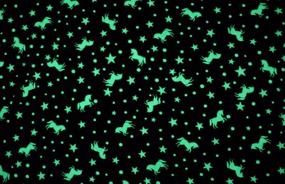 img 2 attached to 🌟 Glow in the Dark Throw Blanket 60x80 Inches - Premium Soft Fuzzy Fluffy Fleece Throw, Unique Gift for Kids, Boys, Girls (Purple)