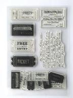 🎟️ vintage ticket clear stamps by maguo: perfect for diy scrapbooking and card making decoration logo