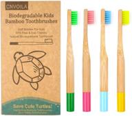 🌿 bamboo charcoal toothbrush: soft bristles for kids, eco-friendly toddler toothbrush logo