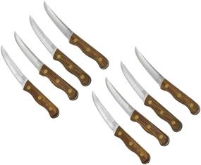 img 1 attached to 🔪 Ножи для стейка Chicago Cutlery B144 4 шт. в наборе с ручками из орехового дерева «Tradition»: Получите двойное качество в 2-х наборах!