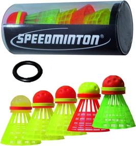 img 3 attached to Speedminton® S700 Set: The Ultimate All-Round Speed Badminton/Crossminton Package - 2 Rackets, 5 Speeder® Tubes, Easy Court, Bag, Blue