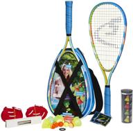 speedminton® s700 set: the ultimate all-round speed badminton/crossminton package - 2 rackets, 5 speeder® tubes, easy court, bag, blue logo