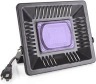 🌈 lumenbasic 15w uv led black light: waterproof outdoor floodlight for dance parties, stage lighting, glow in the dark - ideal for aquariums, body paint, fluorescent posters, and neon glow логотип