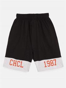 img 3 attached to 🩳 Chopper Club Boys Fleece Shorts Regular Fit Set of 2 with Drawstrings and Elastic Waistbands