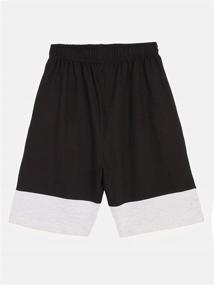 img 2 attached to 🩳 Chopper Club Boys Fleece Shorts Regular Fit Set of 2 with Drawstrings and Elastic Waistbands