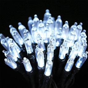 img 3 attached to 🎄 33ft 100LED Waterproof Battery Operated Christmas Mini Lights with 8 Modes & Timer - Ideal for Christmas Trees, Home, Garden, Parties, and Holiday Decorations (White)