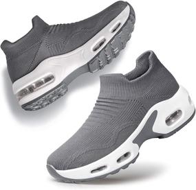 img 4 attached to PDBQ Sneakers Breathable Lightweight Comfortable Women's Shoes in Athletic