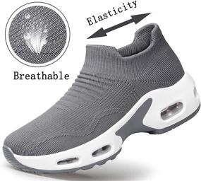 img 3 attached to PDBQ Sneakers Breathable Lightweight Comfortable Women's Shoes in Athletic