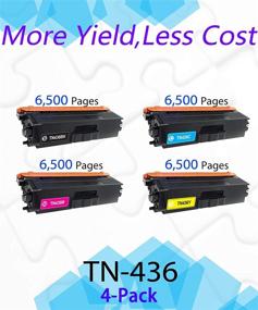 img 3 attached to EasyPrint (4-Pack, Set) Compatible TN-436 TN436 Toner Cartridges for Brother Printers HL-8260CDW L8360CDWT L9310CDW MFC-L8690CDW L8900CDW L8610CDW L9570CDW(T) DCP-L8410CDW - Efficient Performance and Compatibility