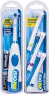 🪥 rm oral battery toothbrush: 3 refill heads for effective oral care logo