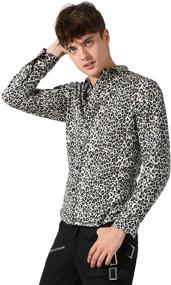 img 2 attached to Lars Amadeus Printed Sleeves Button Shirts for Men: A Stylish Choice in Men's Clothing