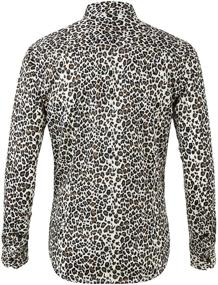 img 3 attached to Lars Amadeus Printed Sleeves Button Shirts for Men: A Stylish Choice in Men's Clothing