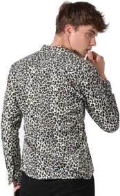 img 1 attached to Lars Amadeus Printed Sleeves Button Shirts for Men: A Stylish Choice in Men's Clothing