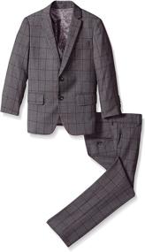 img 3 attached to 👔 Stylish and Sophisticated: Isaac Mizrahi Little Boy's 3-pc Check Suit