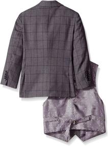 img 2 attached to 👔 Stylish and Sophisticated: Isaac Mizrahi Little Boy's 3-pc Check Suit