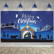 nativity christmas backdrop religious photography logo