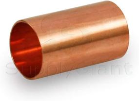 img 3 attached to 🔧 Supply Giant DDDQ0012-5 Straight Copper Coupling Fittings - Sweat Ends and Dimple Tube, 1/2 Inch