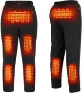 🔥 fernida usb heated pants for men women 5v/2a electric heating winter trousers (battery not included) - black logo