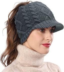 img 4 attached to PGTen Women Messy Ponytail Beanie Outdoor Recreation