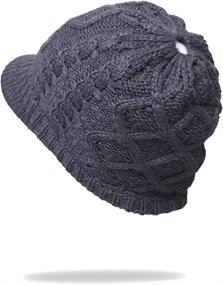 img 1 attached to PGTen Women Messy Ponytail Beanie Outdoor Recreation