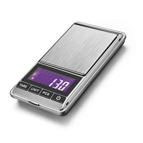 img 3 attached to 📏 OBVIS Portable Pocket Scale Jewelry Scale Mini Diamond Gold Coin Small Items Weight Gram Weigh Pocket Tool LCD Display Steel Body 300g X 0.1g - Silver" - "OBVIS Mini Portable Pocket Scale for Jewelry, Diamond, Gold, Coins & Small Items - Weighs in Grams, LCD Display, Stainless Steel Body (300g X 0.1g) - Silver