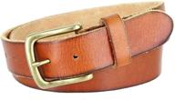 👔 timeless oil tanned genuine leather belts: ideal men's accessories for casual style logo