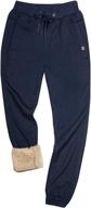 winter warmth and style: gihuo men's sherpa lined athletic sweatpants логотип