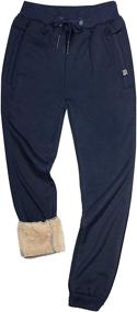 img 3 attached to Winter Warmth and Style: Gihuo Men's Sherpa Lined Athletic Sweatpants