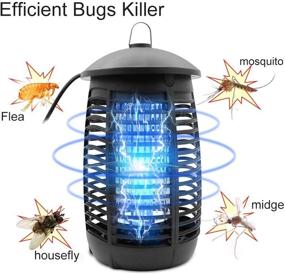 img 3 attached to 🪰 Waterproof Blacklonia Bug Zapper for Outdoors and Indoors - Electric Mosquito Zapper Lamp, Insect Fly Pest Trap for Patio, Kitchen, Home