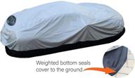 🚗 ultimate protection: coverseal heavy duty outdoor car cover | waterproof, all weather & patented ground conforming apron seal | mid size 189 l x 73 w x 71 h inch max | durable shield for automobiles logo