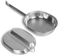 goetland 304 stainless steel military mess kit: ideal for outdoor camping, hiking, picnics, bbqs, and beach adventures логотип