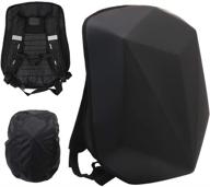 motorcycle backpack hard shell waterproof logo