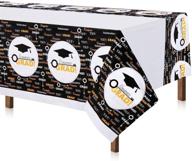 class of 2021 graduation party table covers: disposable printed plastic tablecloth for memorable graduation party decorations and supplies logo