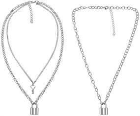 img 4 attached to Multilayer Statement Necklaces Stainless D Stainless