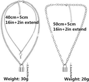 img 1 attached to Multilayer Statement Necklaces Stainless D Stainless