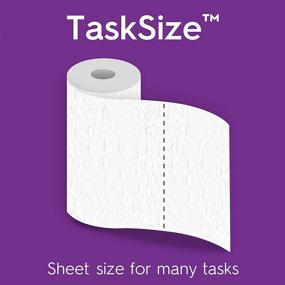 img 2 attached to 🧻 Viva Signature Cloth Paper Towels, Task Size - 4 Packs of 6 Rolls (24 Family Rolls) = 143 Sheets Per Roll, Equivalent to 60 Regular Rolls