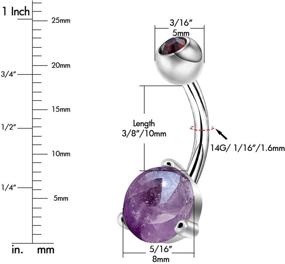 img 2 attached to OUFER Button Surgical Barbell Piercing