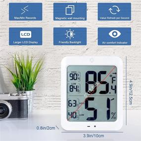 img 3 attached to Hygrometer Temperature PAICLOUD Thermometer Greenhouse